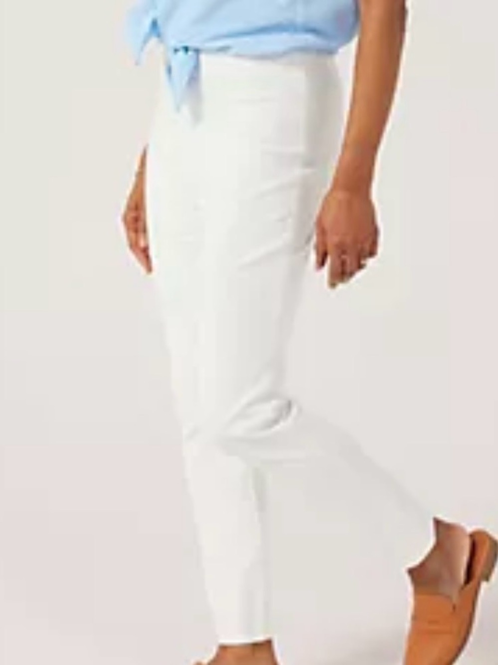 Old Navy Harper Mid-rise White Straight Leg Ankle Pants NWOT